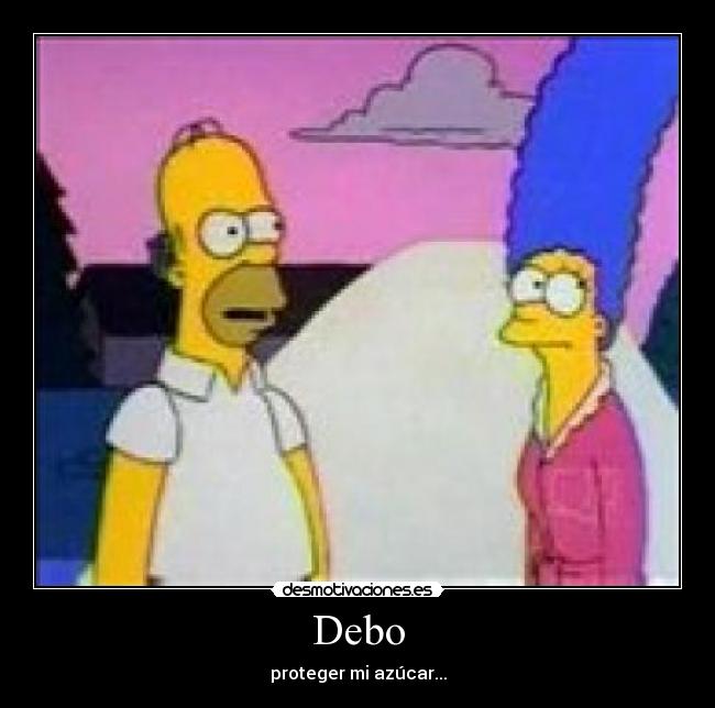 Debo - proteger mi azúcar...