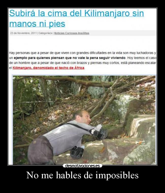 No me hables de imposibles - 