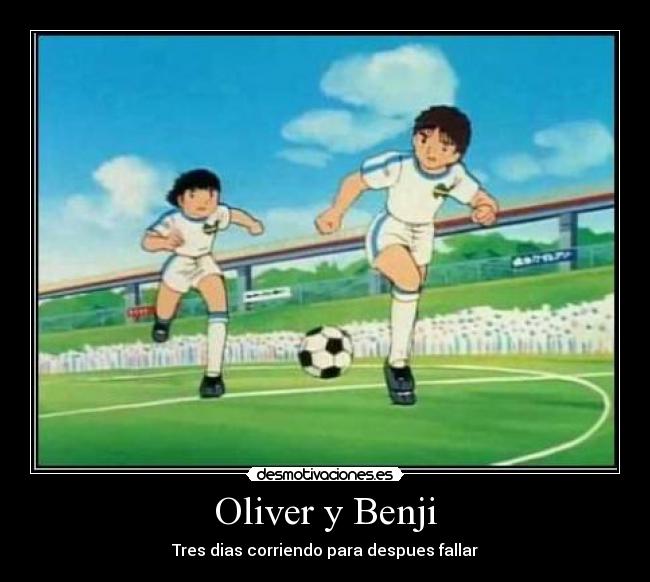 Oliver y Benji - Tres dias corriendo para despues fallar