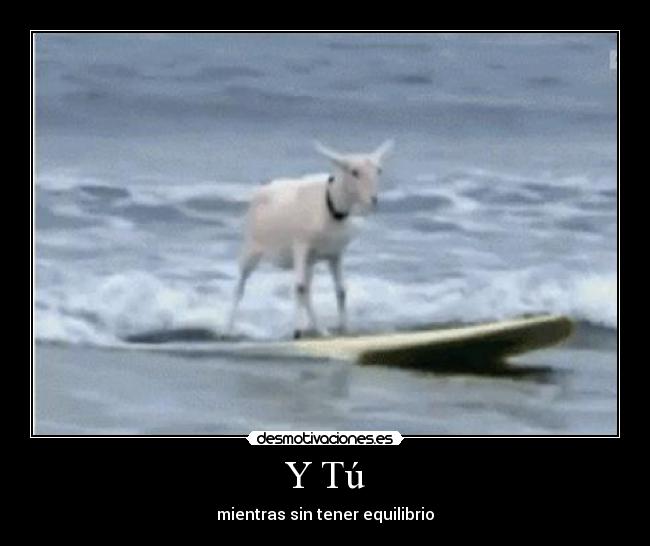 Y Tú - mientras sin tener equilibrio