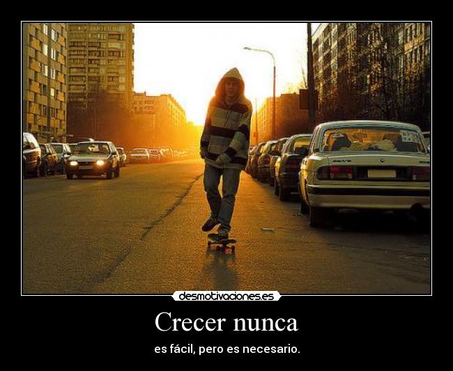 Crecer nunca -
