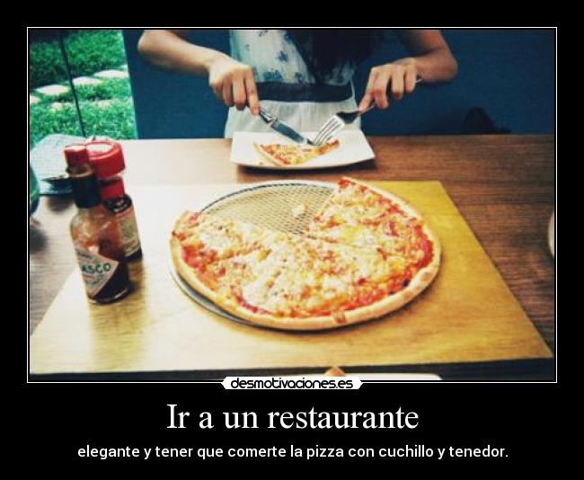 Ir a un restaurante -