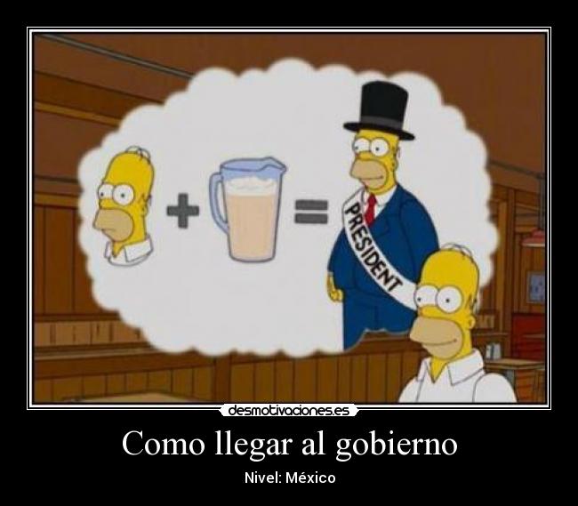 Como llegar al gobierno - Nivel: México