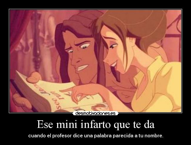 Ese mini infarto que te da -