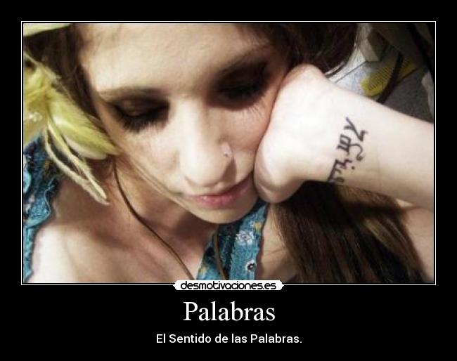 Palabras -
