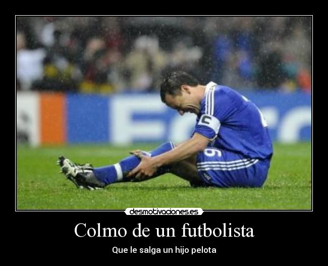 Colmo de un futbolista -