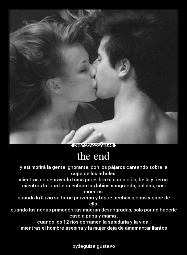 the end -