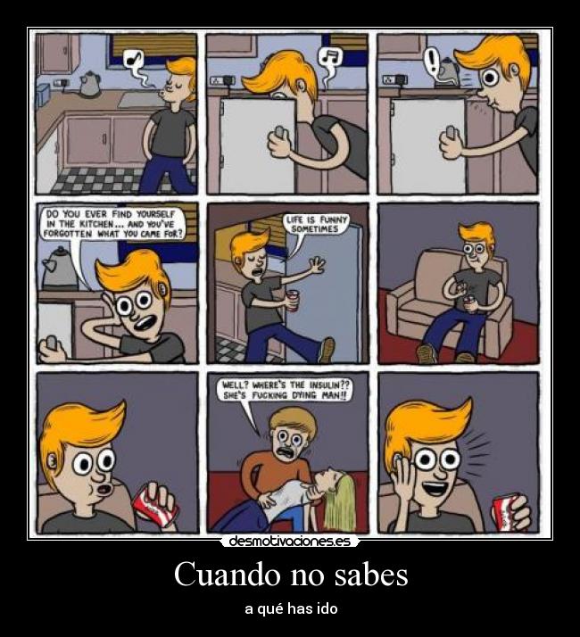 Cuando no sabes - a qué has ido