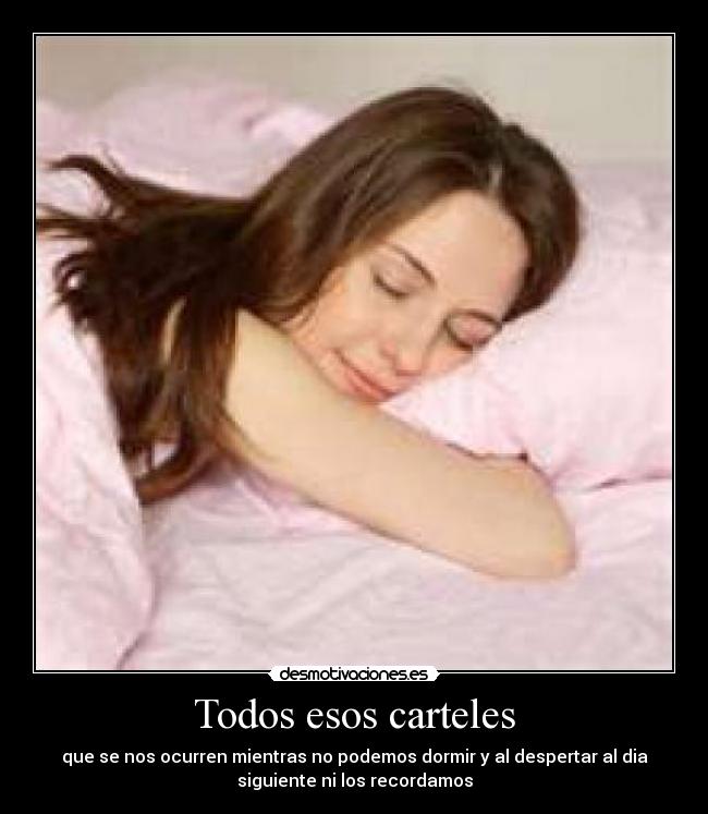 Todos esos carteles - 