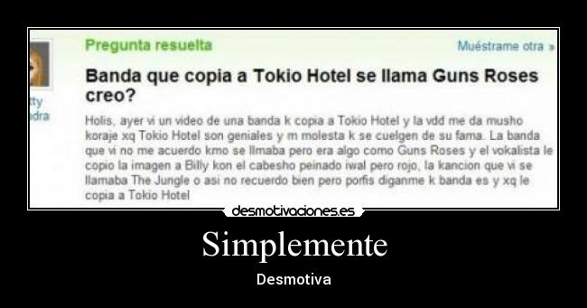 Simplemente - Desmotiva