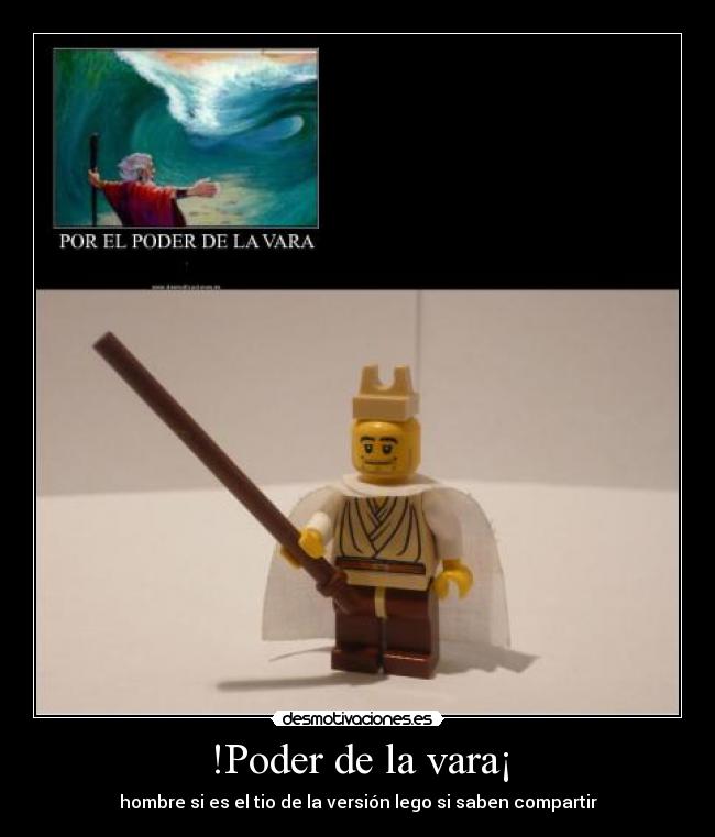 carteles tio vara moises lego desmotivaciones