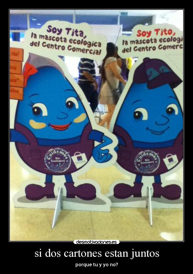 si dos cartones estan juntos -