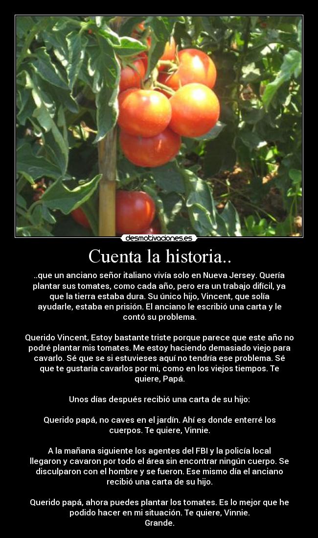 Cuenta la historia.. -