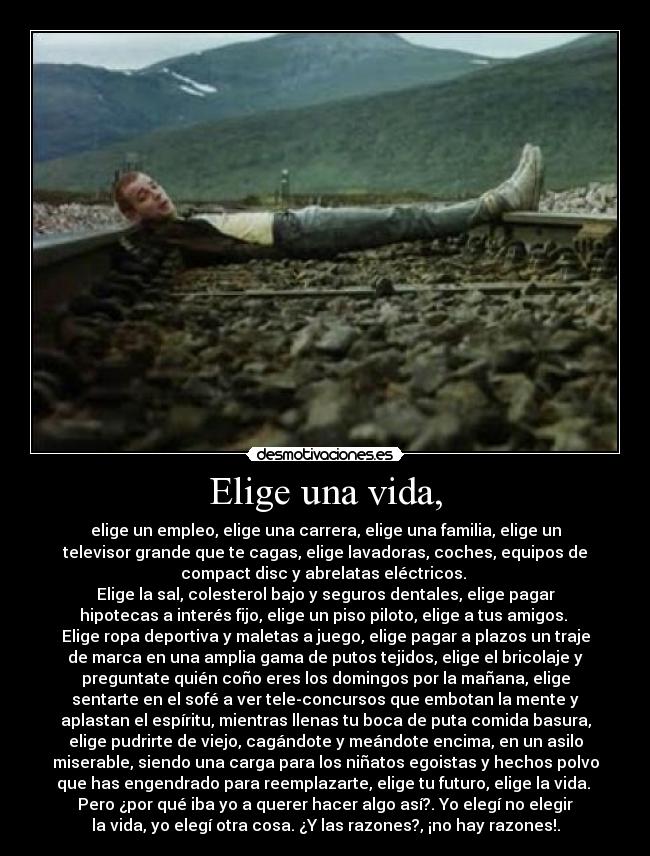 carteles vida elige una vida desmotivaciones