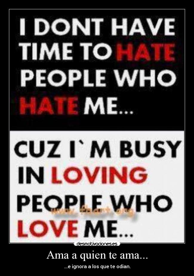 carteles ama sin importar que pase desmotivaciones