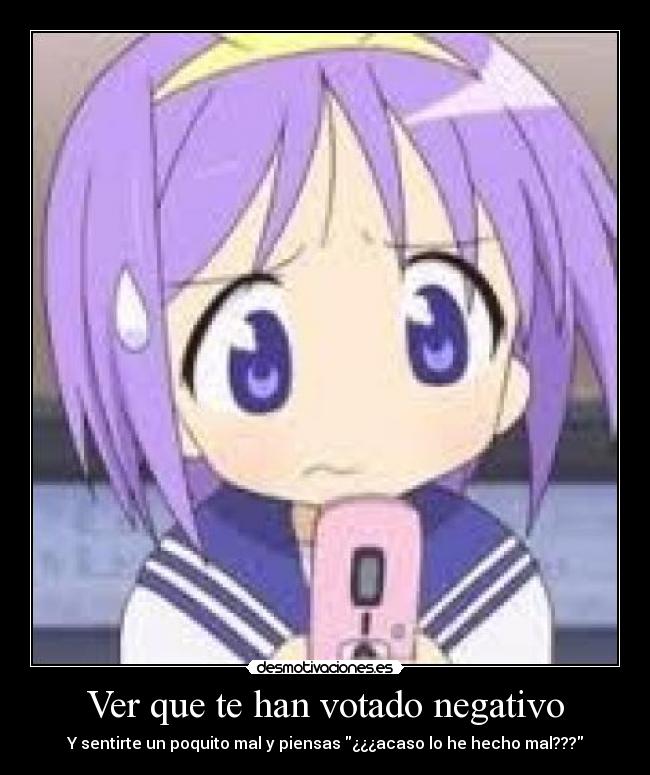 Ver que te han votado negativo -