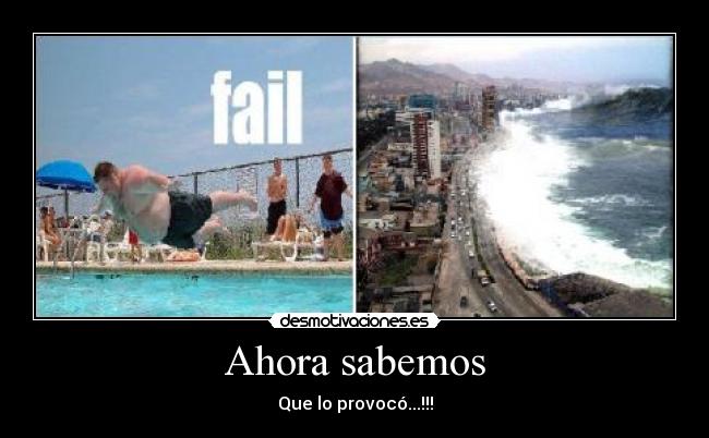 Ahora sabemos - Que lo provocó...!!!
