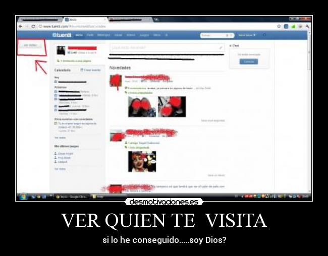 VER QUIEN TE VISITA - si lo he conseguido.....soy Dios?