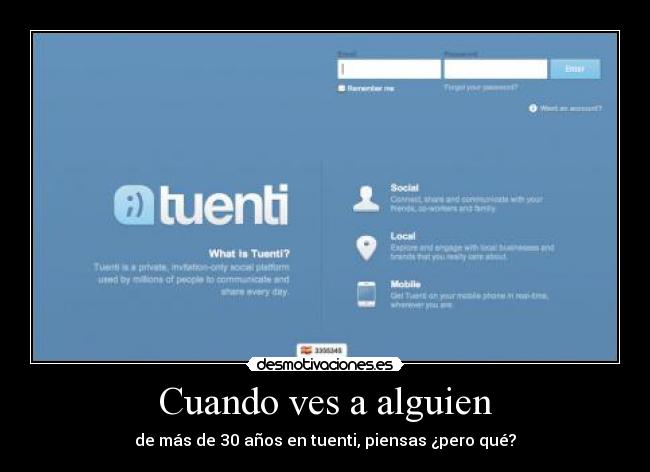 Cuando ves a alguien -