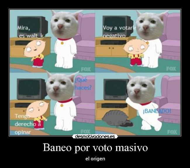 Baneo por voto masivo - 