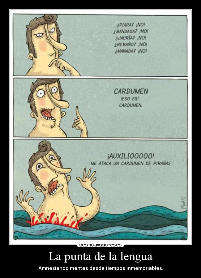 carteles falta memoria lengua desmotivaciones