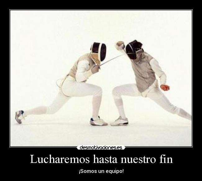 carteles esgrima espadas equipo anonimo13 desmotivaciones