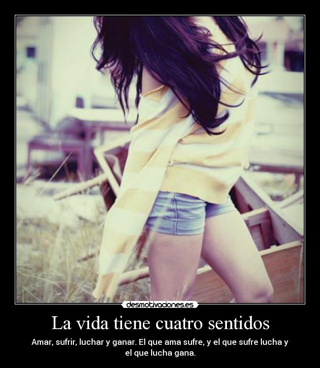 La vida tiene cuatro sentidos -