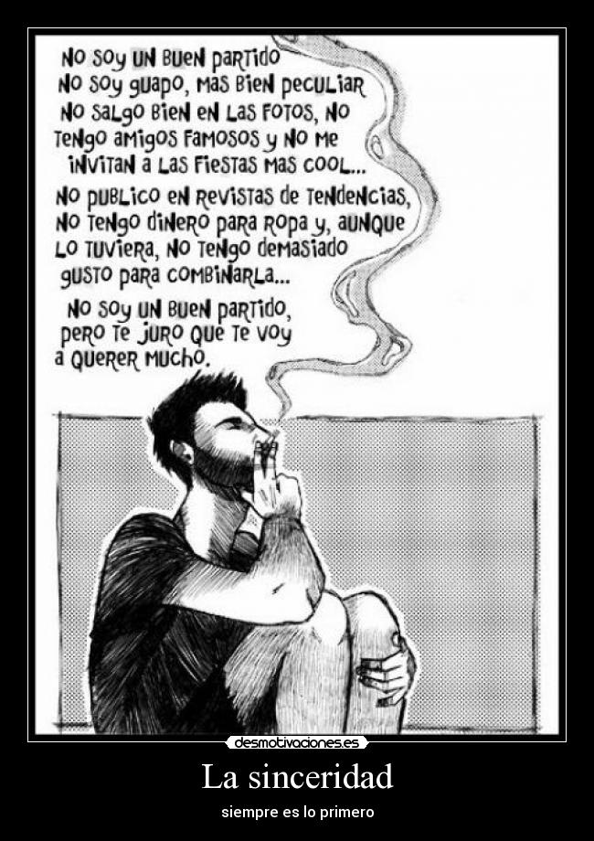 La sinceridad -