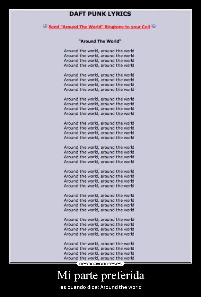 Mi parte preferida -