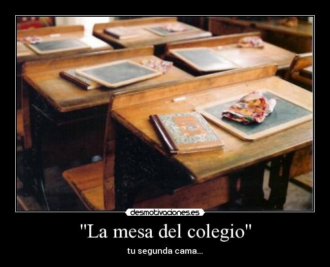La mesa del colegio - 