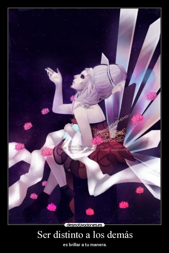 Ser distinto a los demás -