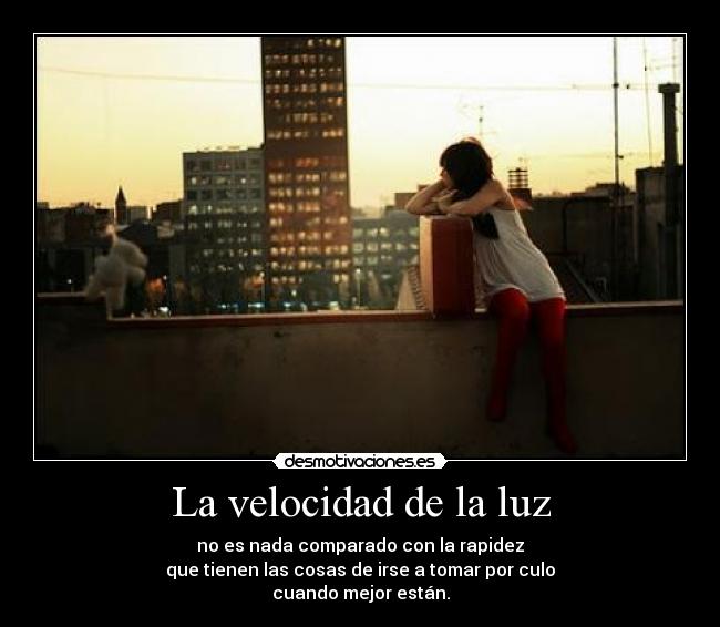 La velocidad de la luz -