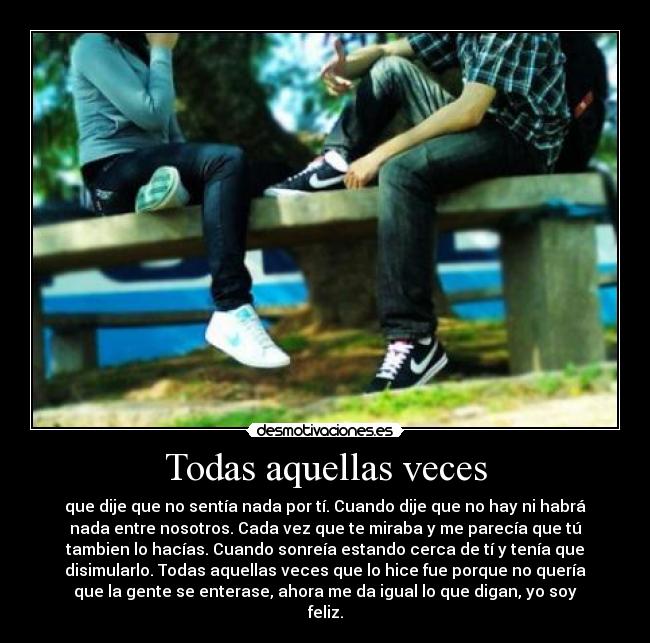 Todas aquellas veces - 