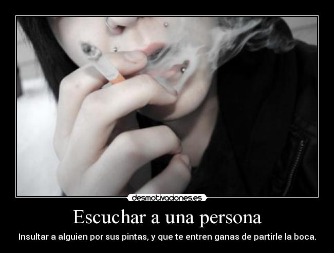 Escuchar a una persona -