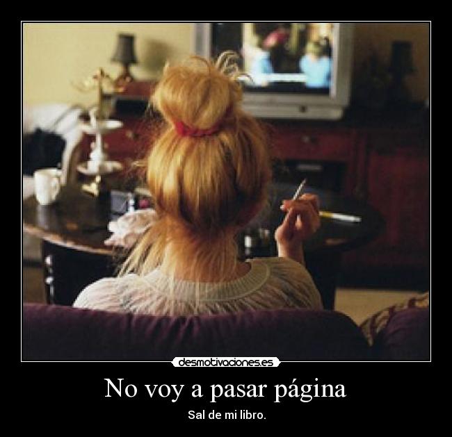 No voy a pasar página - 