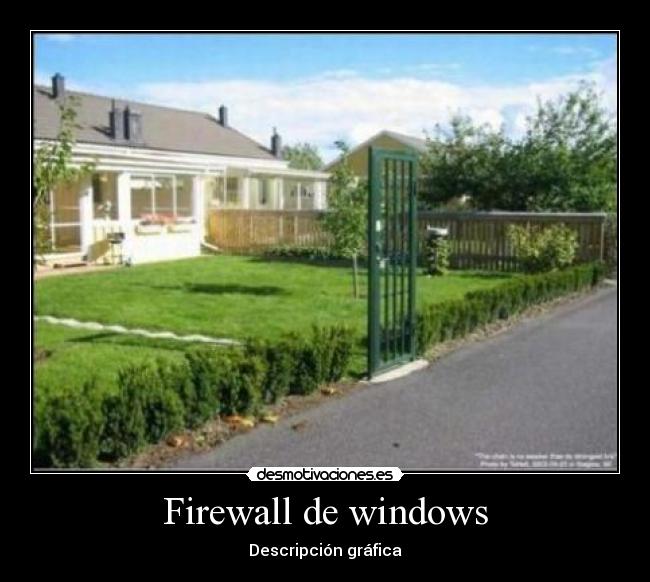 Firewall de windows - Descripción gráfica