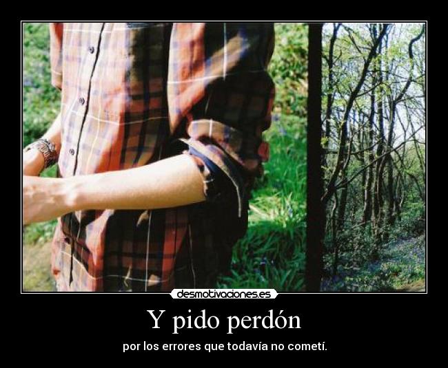 Y pido perdón -