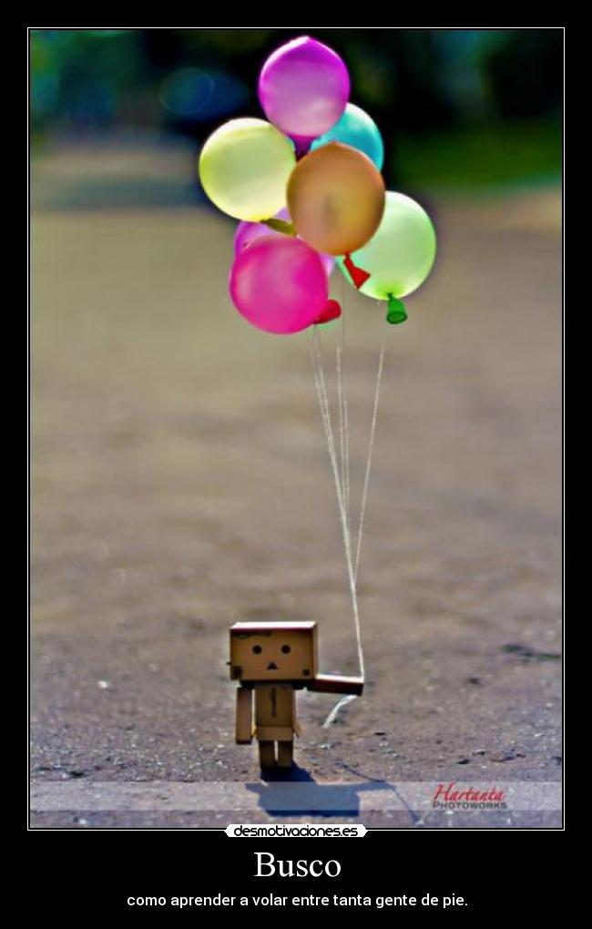 Busco - como aprender a volar entre tanta gente de pie.
