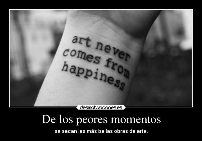 De los peores momentos -