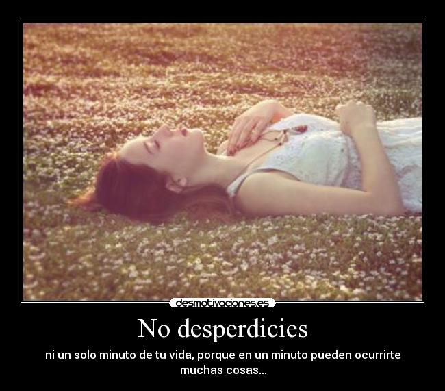 No desperdicies - 