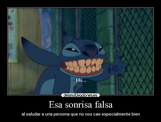 Esa sonrisa falsa - 