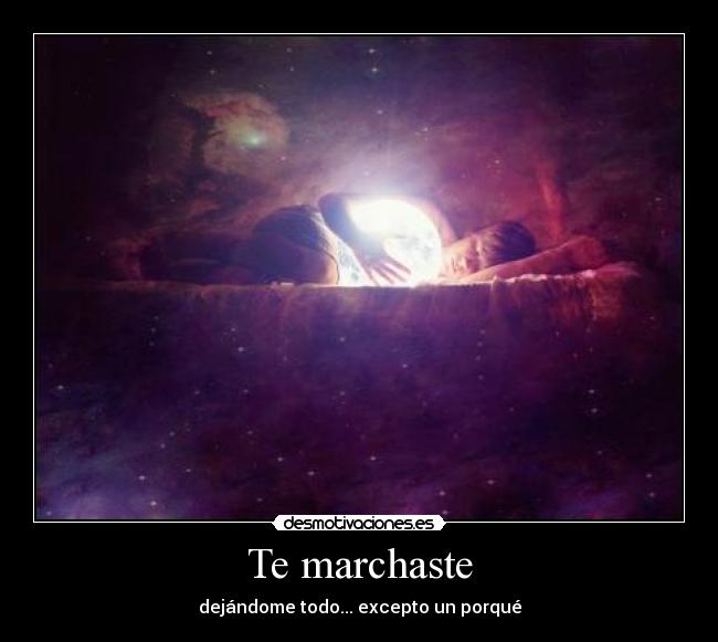 Te marchaste -