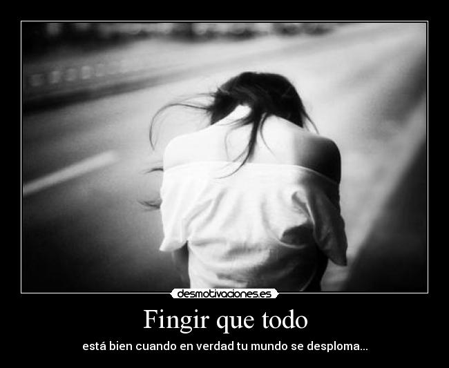 Fingir que todo -