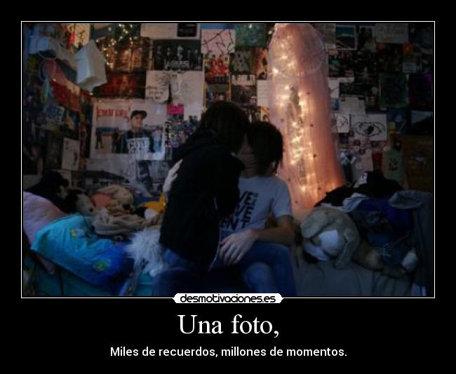 Una foto, -