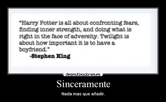 carteles harry potter crepusculo stephen king desmotivaciones