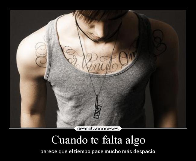 Cuando te falta algo - 