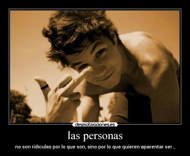las personas -