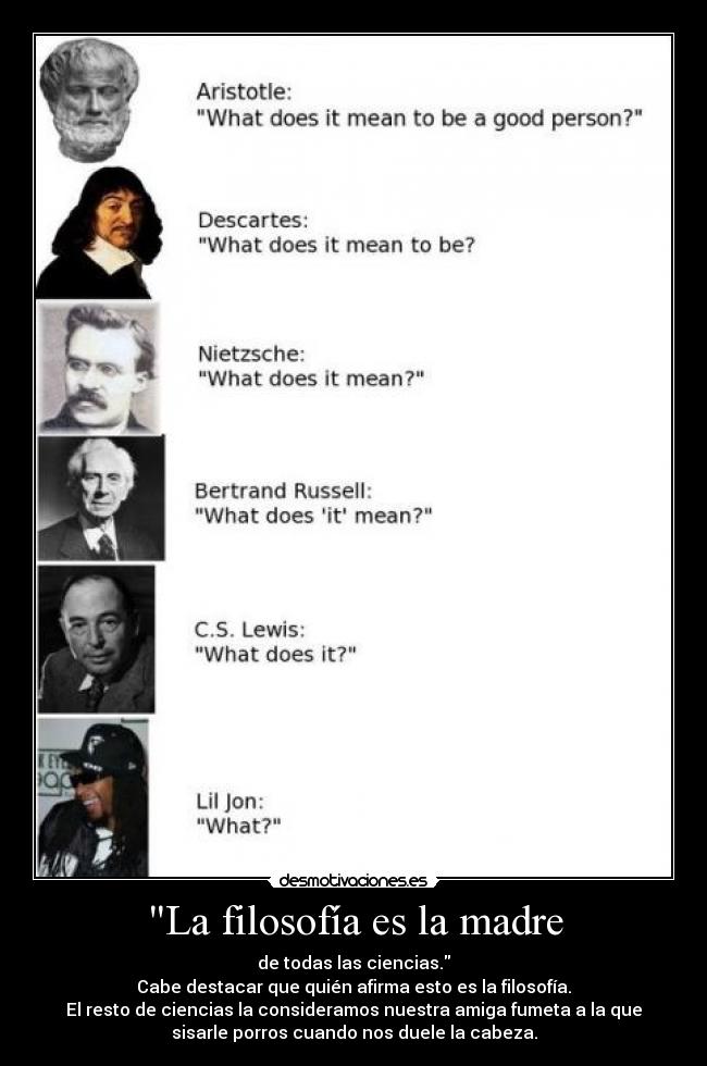 La filosofía es la madre - 