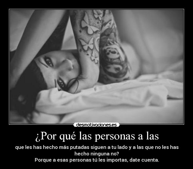 ¿Por qué las personas a las - 