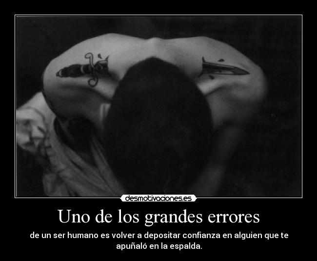Uno de los grandes errores -